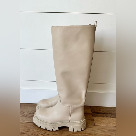 H&M leather knee high platform boots - Picture 4 of 4